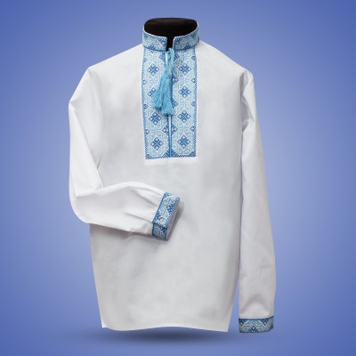 Embroidered shirt for boy "Waterfall"
